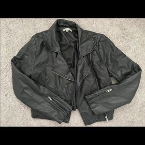 Papaya leather jacket